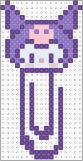 kuromi paperclip - purple
