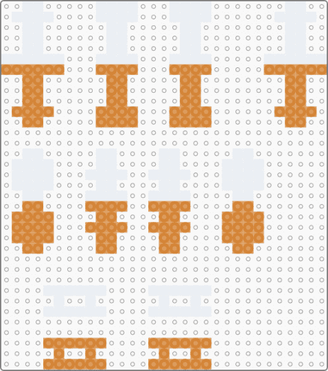 3d pill - white,orange