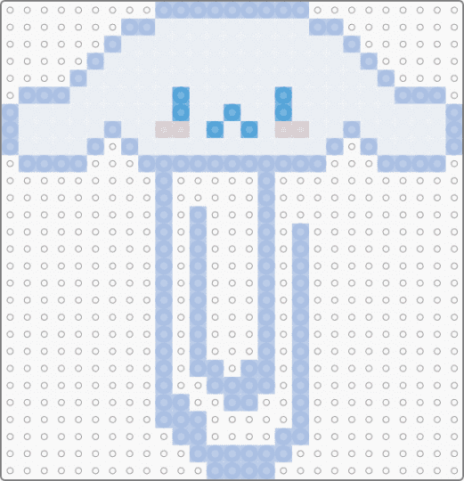 cinnamon paperclip - light blue