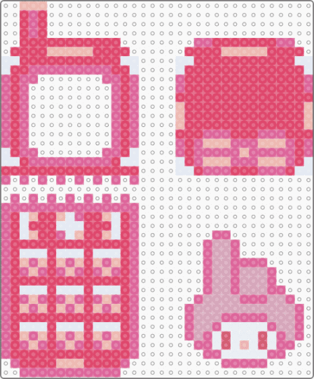 my melody flip phone - red,pink