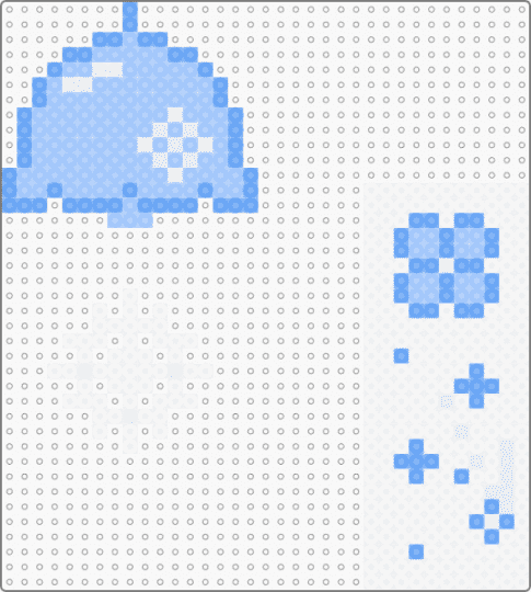 wind chime - light blue,white