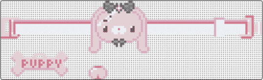 collar - white,pink