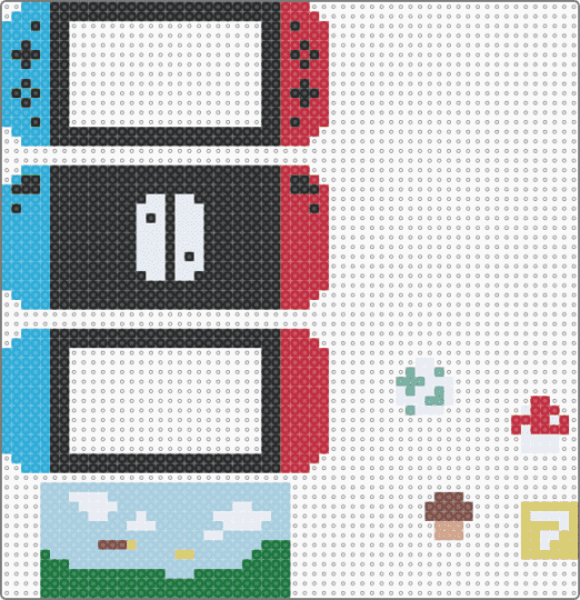 nintendo shaker - black,light blue,red