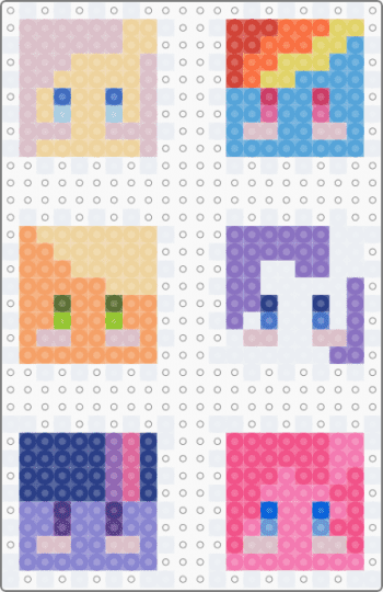 mlp cube - beige,blue,orange,colorful