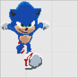 Gotta go fast - sonic the hedgehog,sega,video game,character,running,blue,beige