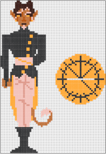 malchor (OC) standee - orange,beige,oc,original character