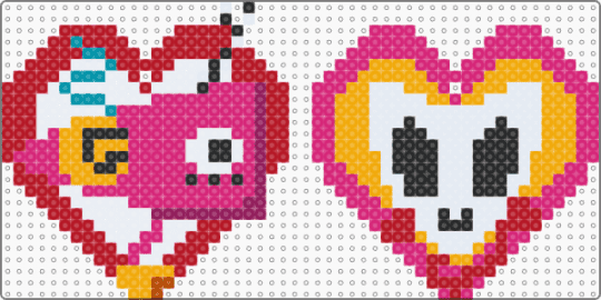 Abstragedy matching charms - red,pink,abstragedy,gangle,zooble,zooble tadc,gangle tadc,the amazing digital circus,tadc