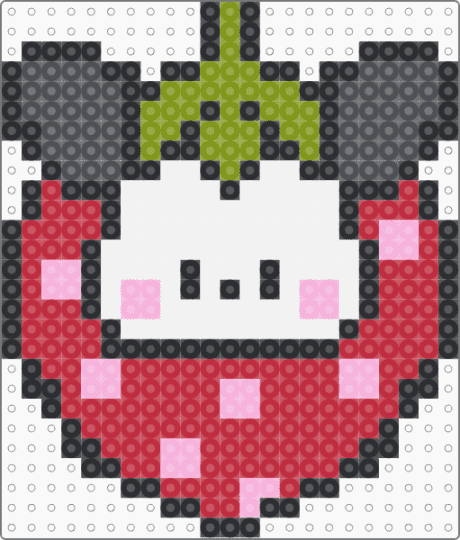 Pochacco - pochacco,strawberry,sanrio,food,red