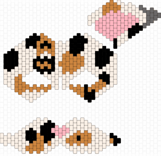 Remix, Calico Cat Mask - orange, white