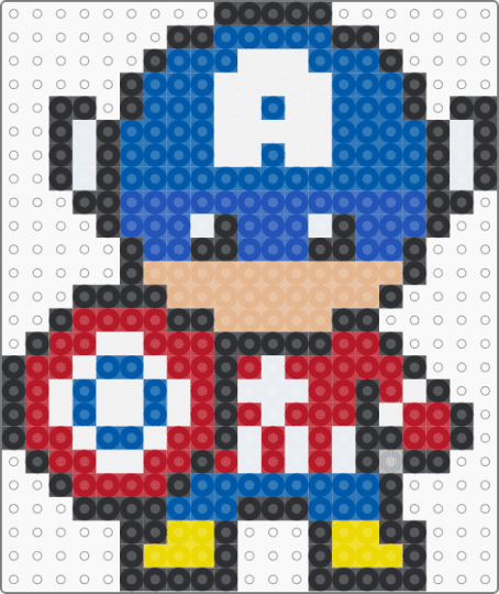 CAPTAIN AMERICA - blue,red