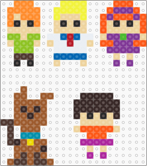 scooby doo mini - orange,beige,brown,tan,colorful