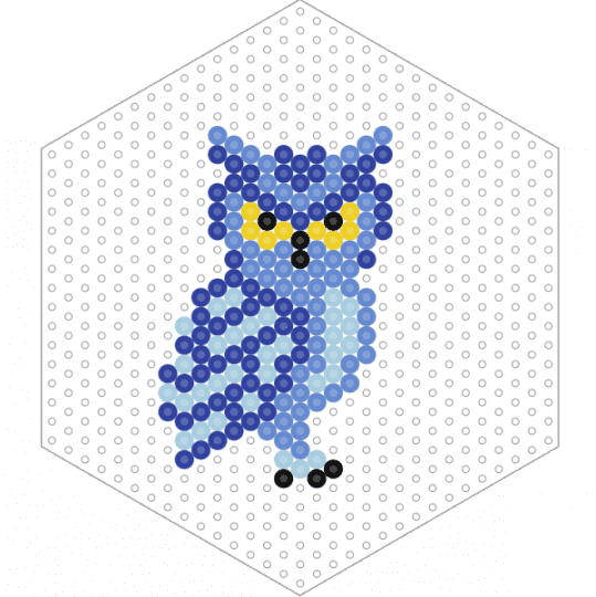 Blue Owl - blue, purple