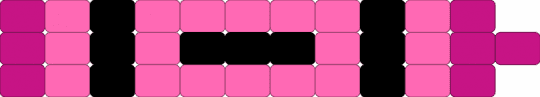 Pink crayon - pink,black