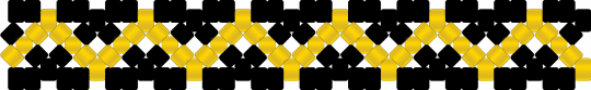 Black and gold zigzag - black,yellow
