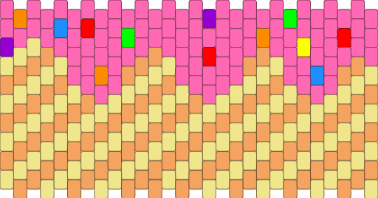 Melting ice cream - pink,orange,yellow,cotddairy