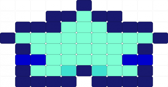 Deltarune Glow Star Night - purple, teal