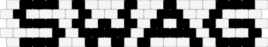 Swag cuff - white,black,swag,cuff,peyote
