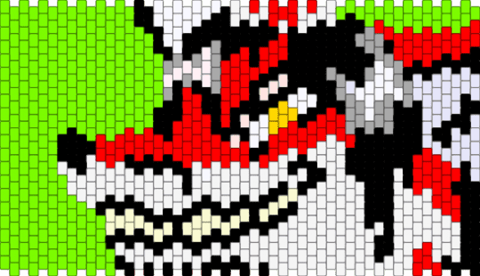 renard lapfox - furry, green, image, kandi, lapfox, red, renard