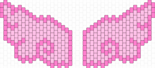peyote stitch angel wings - pink,wings,angel,angelwing