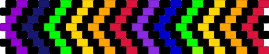 Black and rainbow stripes - black,purple,rainbow