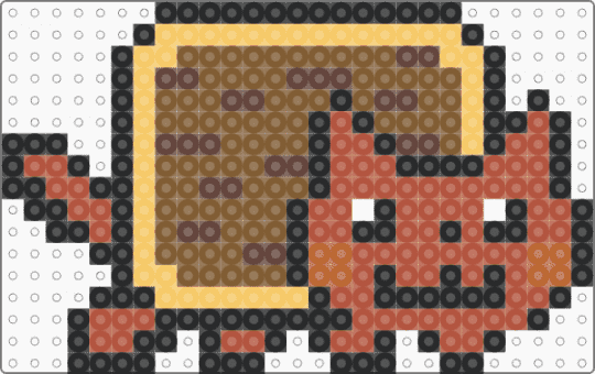 Nyan cat (brown sugar cinnamon) - tan,red
