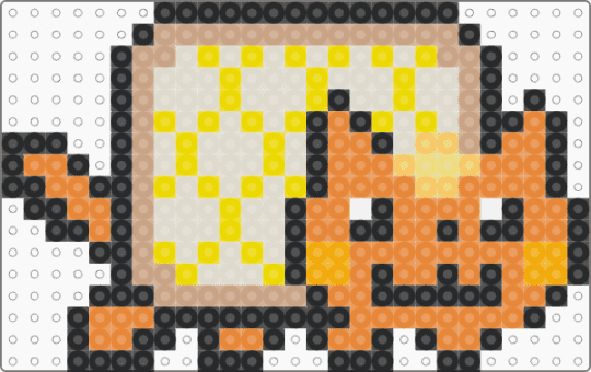 Nyan cat (frosted maple eggo) - beige, orange