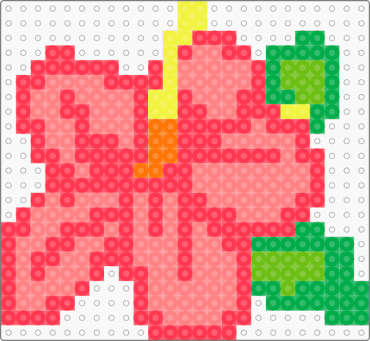 Hawaiian Hibiscus 🌺 - red,hawaii,perler beads,hibiscus
