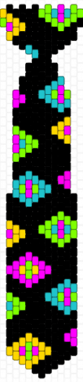 Tadc abstraction tie - black,green,pink,teal,abstraction,tadc,tie,eyes