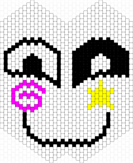 Gangle Manager mask (Full length) V.4 - white,yellow,pink,tadc,gangle,spudsy,spudsys,tadc episode 4,full length mask,mask,the amazing digital circus
