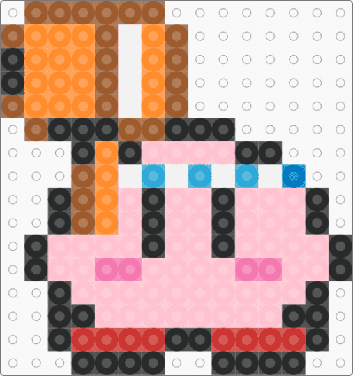 Kirby (hammer) - pink,tan,orange