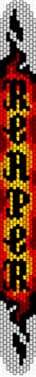 reaper bracelet2 - red,orange