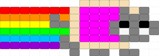 Nyan cat! [medium] - gray,beige,pink