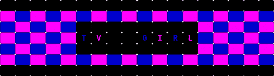 TV girl checkered cuff - purple,pink,tv,tvgirl,girl,checkered,cuff,blue,black
