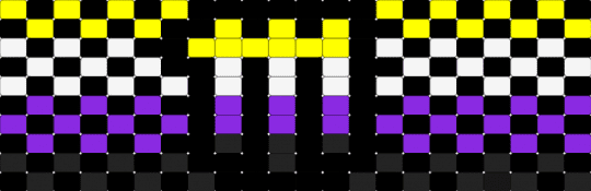 nonbinary pride monster energy checkered cuff - black,yellow,purple,nonbinary,lgbtq,monster,energy,cuff,checkered,blackyellowwhitepurple,pride