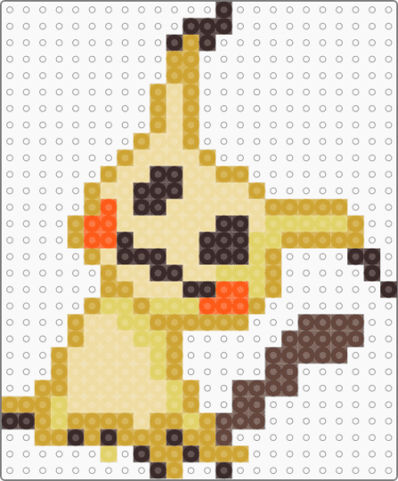 mimikyu - beige, brown, orange