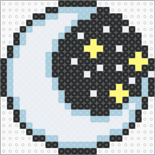 Moon - white,light blue
