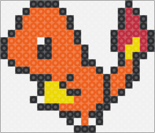 CHARMANDER - white,orange,pokemon