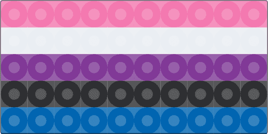 Genderfluid Flag Charm - pink,blue,genderfluid,pride,flag,lgbtq,cute,charm,perler,cool