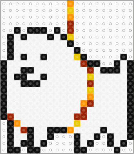 roped annoying dog undertale - white,red