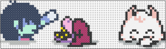 Fun Gang hot tub chomp - beige, deltarune, deltarune chapter 5, kris, kris deltarune, pink, purple, ralsei, susie, susie deltarune, toby fox