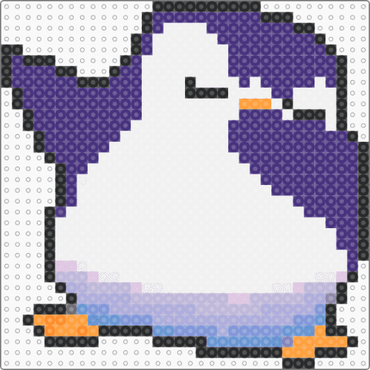 Pengu Emote - white,purple,pink