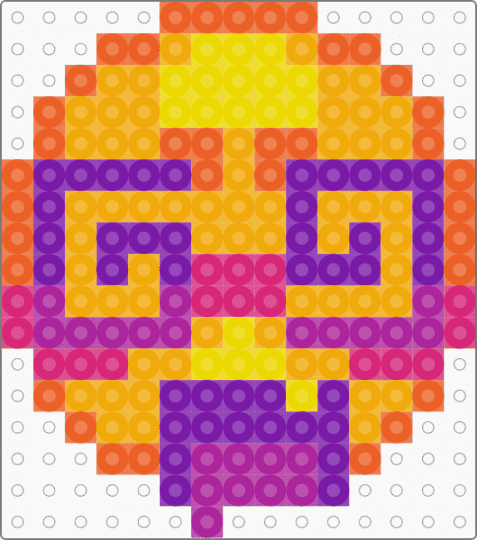 Confused Face idk - orange