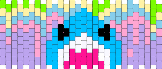 Shark pastel drip - light blue,pink