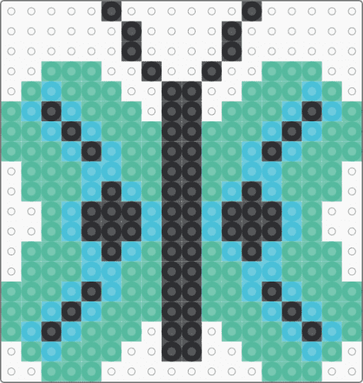 Mint Butterfly - teal,light blue