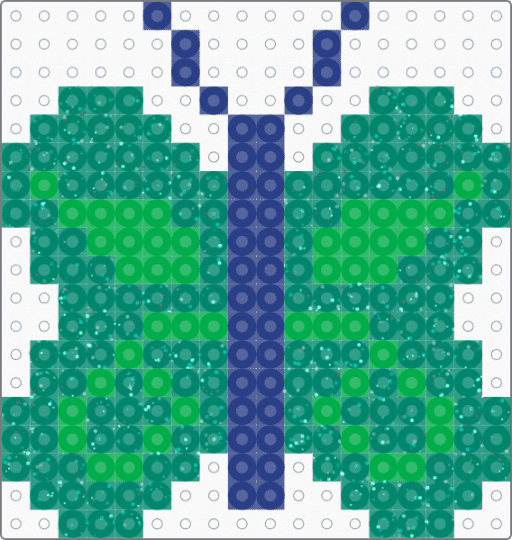 Green Butterfly - teal