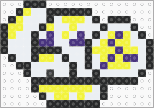 Small Cute Fidough - white,yellow