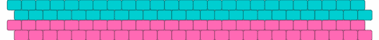 pink and blue