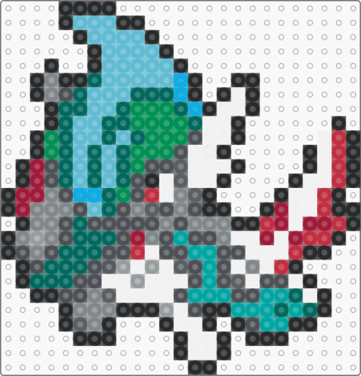 MEGA GALLADE - gray,teal