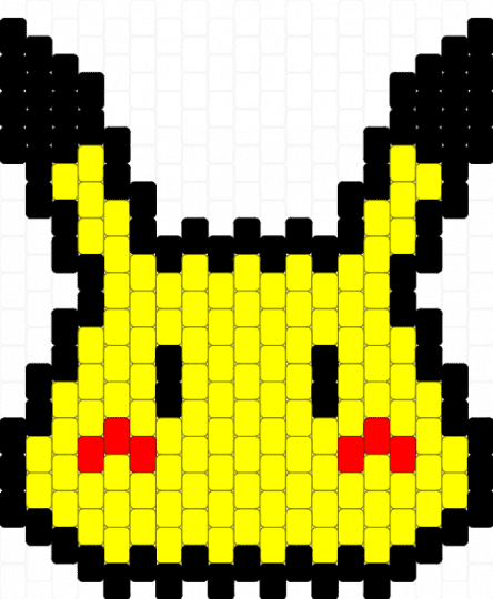 CUTE PIKACHU KANDI PATERN - yellow