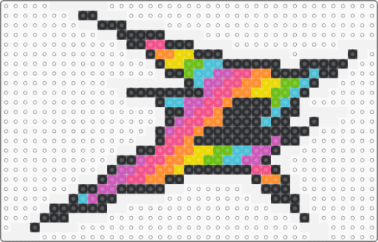 Rainbow Stripe CrankZaddy - crankdat,white,pink,orange